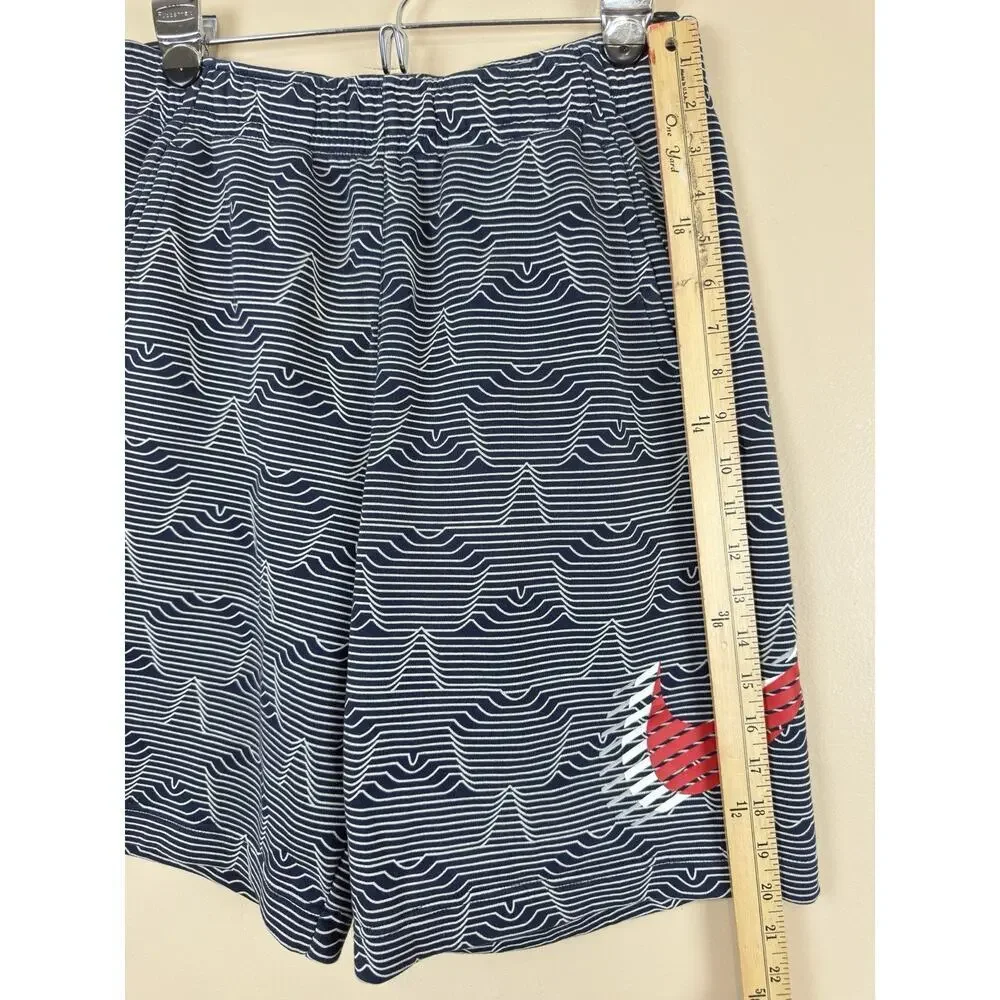 Nike Men’s Shorts Size S Blue White Star Pattern Geometric Athletic Gym Short